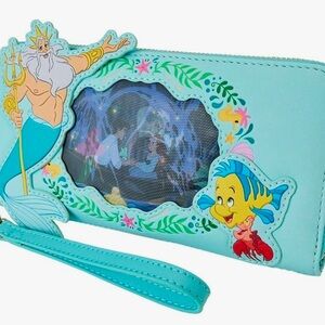 Loungefly Disney The Little Mermaid Ariel Princess Lenticular Zip Around Wallet